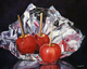 Apples in Foil,  12.5 X 16 inch,  Watercolor