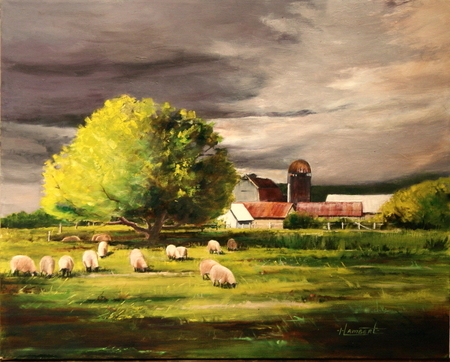 Approaching Storm, 16 X 20 inch,  Oil Painting