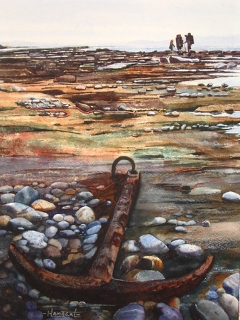 On The Shelf  14x10 inch  Watercolor