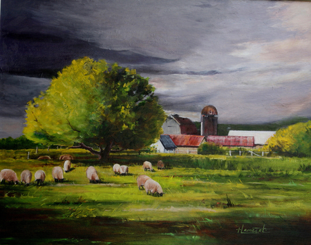 Approaching Storm,  16x20,  Oil Painting