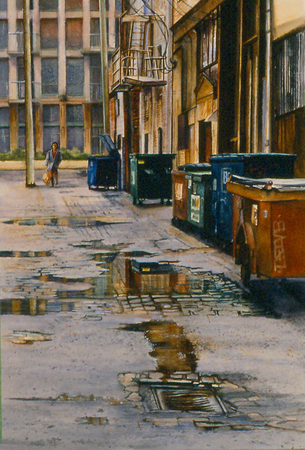 Short Cut  16x11 inch  Watercolor