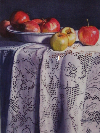 Table for Eight  14x10 inch  Watercolor